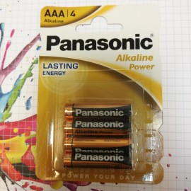 BATERIE 4 SZT. PANASONIC AAA 1,5 V ALKALICZNE