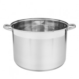 Garnek prosty ze stali nierdzewnej z pokrywką 8 litr&oacute;w