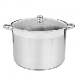 Garnek prosty ze stali nierdzewnej z pokrywką 8 litrów