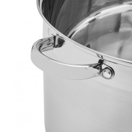 Garnek prosty ze stali nierdzewnej z pokrywką 8 litr&oacute;w